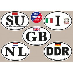 Europe Oval - 6 Stickers